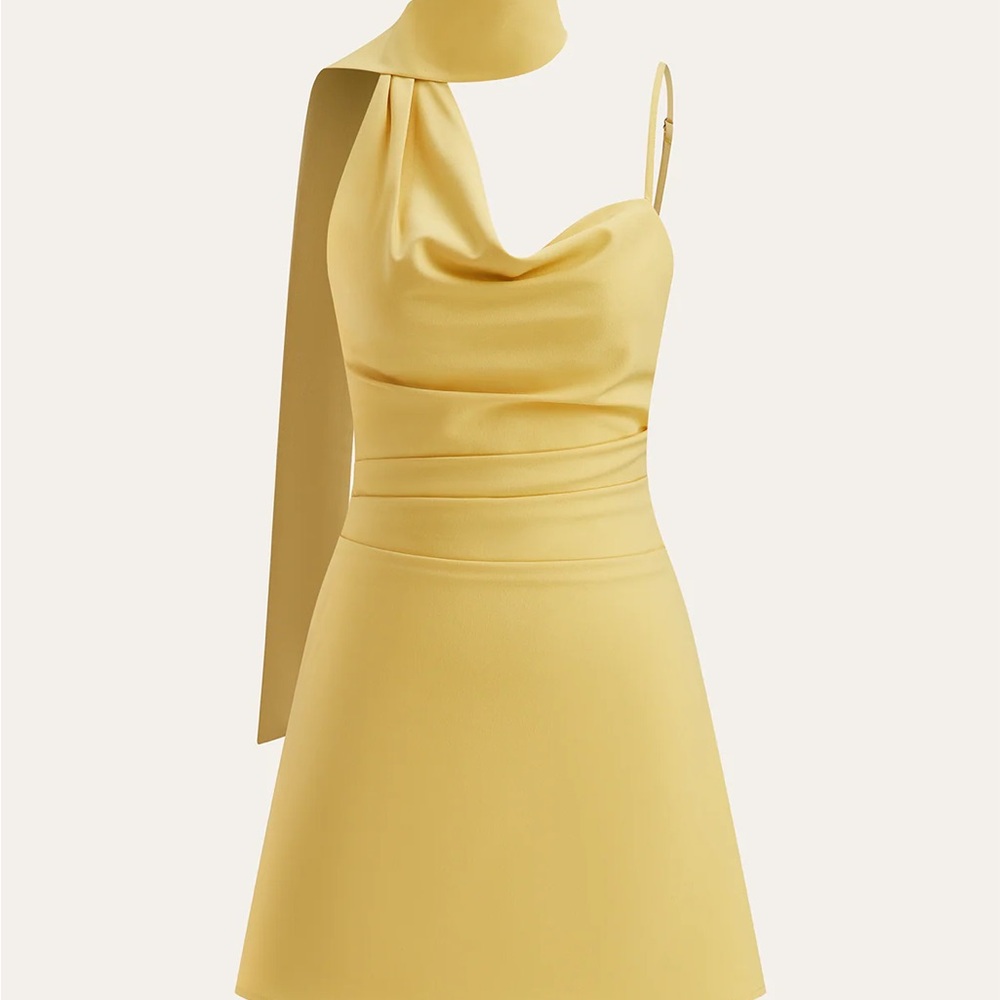 Commense cowl neck mini Dress